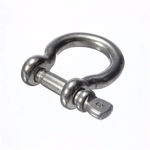 Stainless Steel Bow Shackle with Screwed Collar Pin